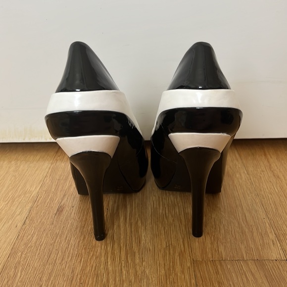 BCBGeneration Liberty Peep Toe Patent Pumps - Picture 4 of 10